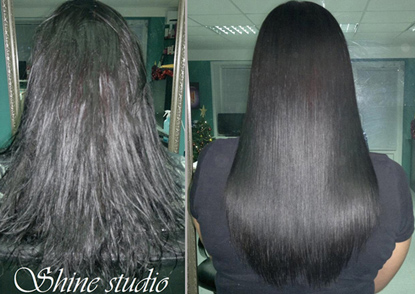 Кератиновое выпрямление волос в «Shine studio»
